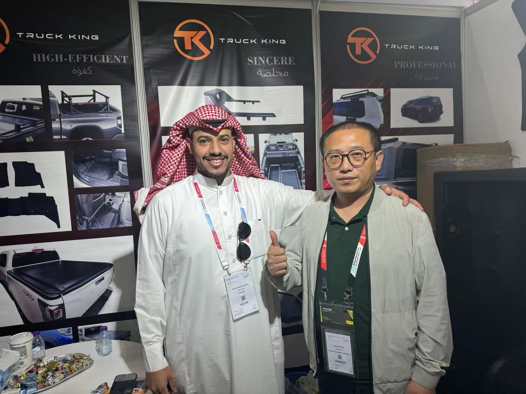 Warmly congratulate the company's participation in the Saudi exhibition a complete success