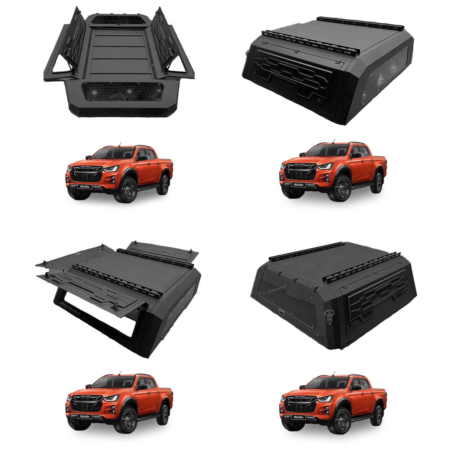 D-Max Aluminum Canopy Waterproof Anti-rusted Accessory Pickup Truck Canopy