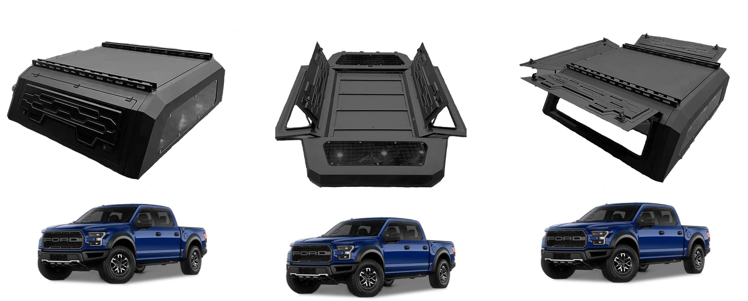 Ford F150 Aluminum Canopy Waterproof Anti-rusted Accessory Pickup Truck Canopy