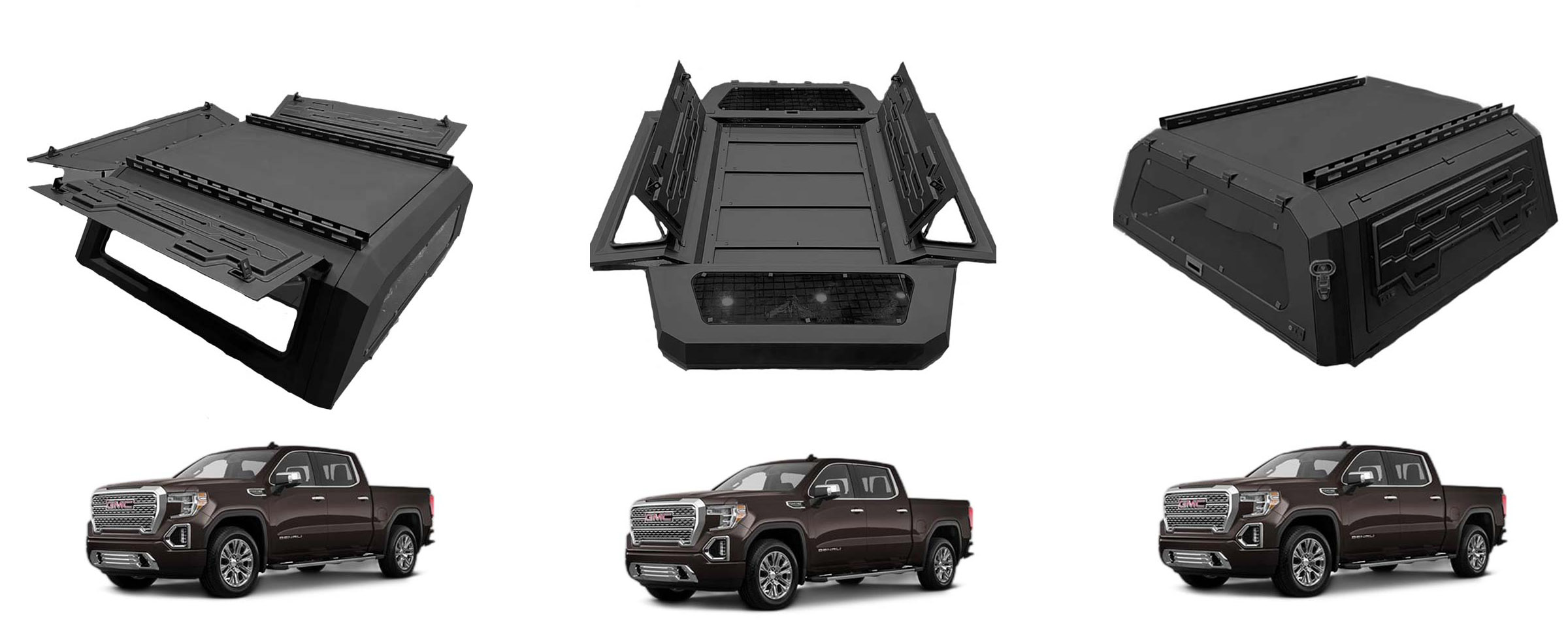 GMC Sierra Aluminum Canopy Waterproof Anti-rusted Accessory Pickup Truck Canopy