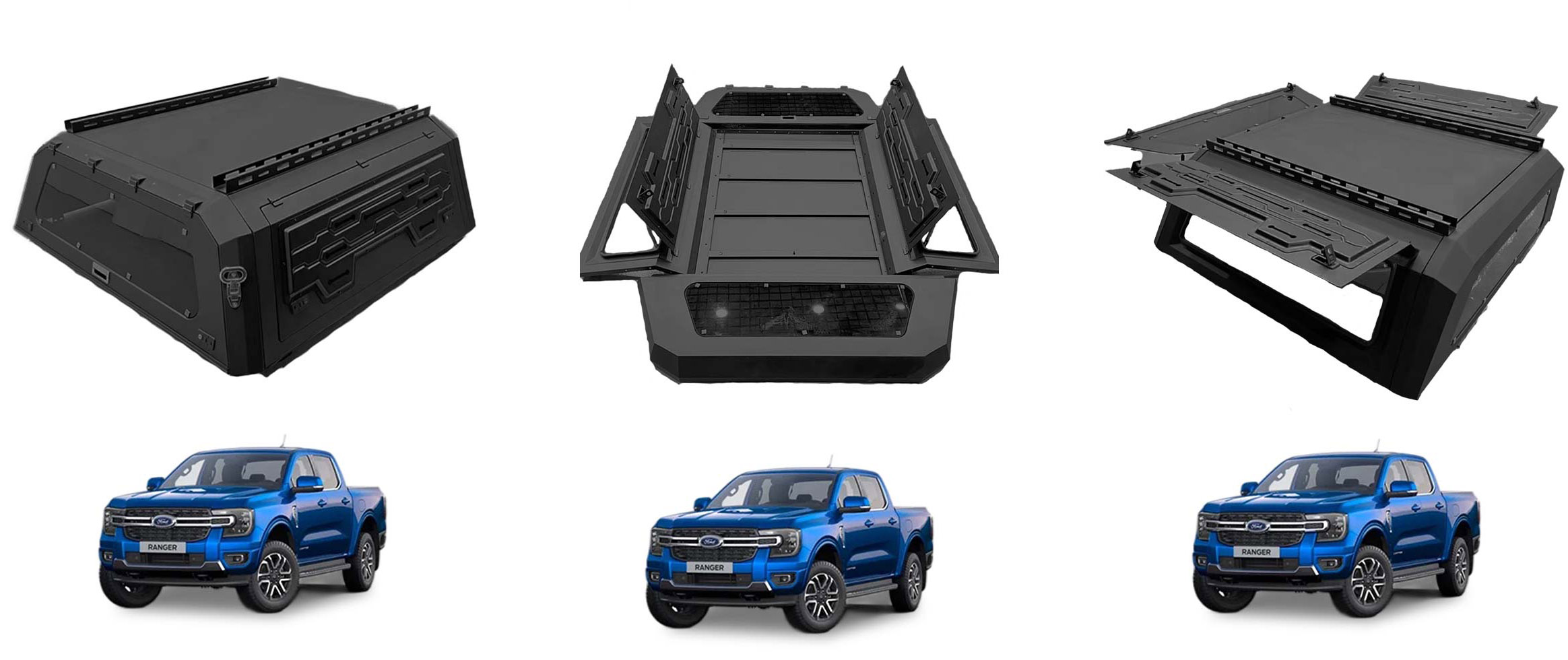 Ford ranger Aluminum Canopy Waterproof Anti-rusted Accessory Pickup Truck Canopy